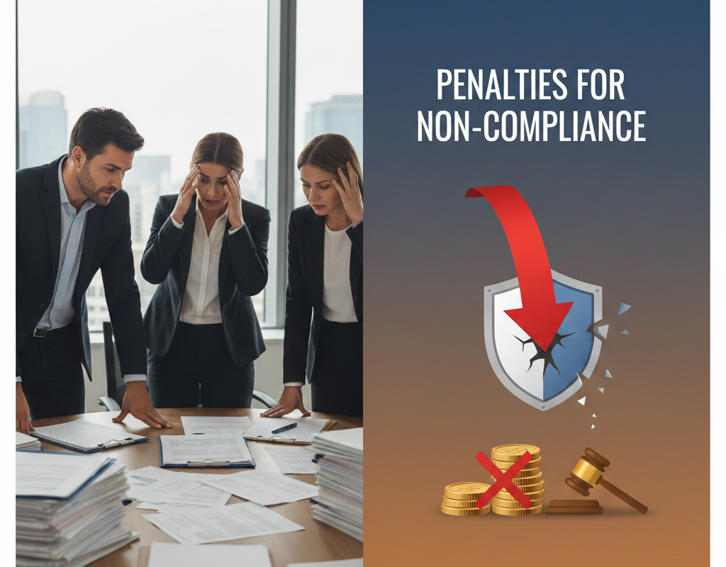 भारत में अनुपालन न करने पर दंड