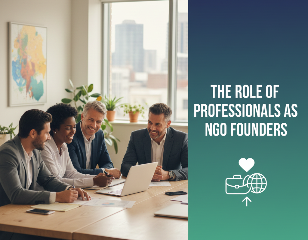 एनजीओ संस्थापक के रूप में पेशेवरों की भूमिका
