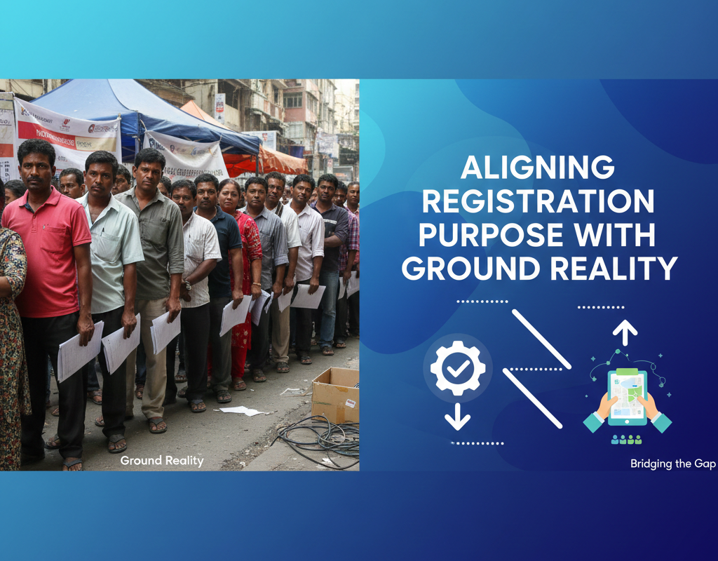 पंजीकरण उद्देश्य और जमीनी हकीकत का संरेखण