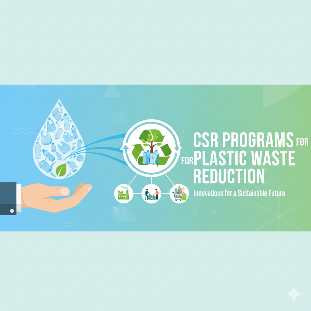 प्लास्टिक अपशिष्ट घटाने के लिए CSR प्रोग्राम्स