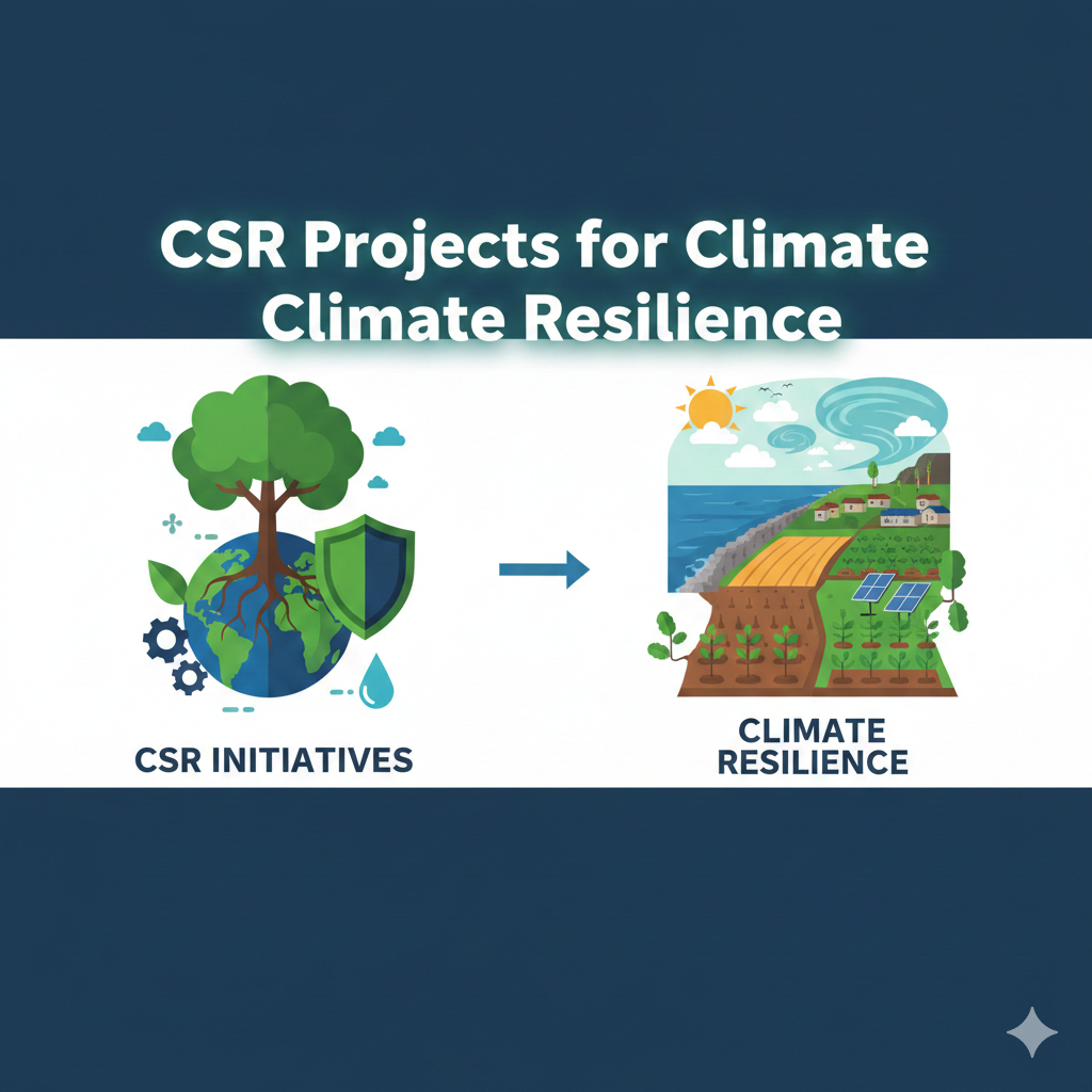 जलवायु लचीलापन के लिए CSR परियोजनाएँ