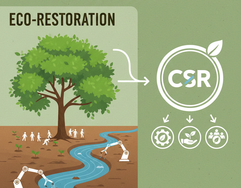 भारत में ईको-रिस्टोरेशन के लिए CSR प्रोजेक्ट्स