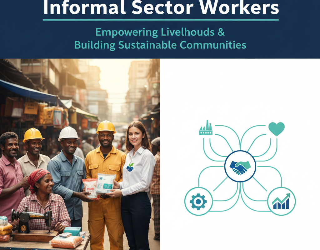 असंगठित क्षेत्र के श्रमिकों के लिए CSR समर्थन