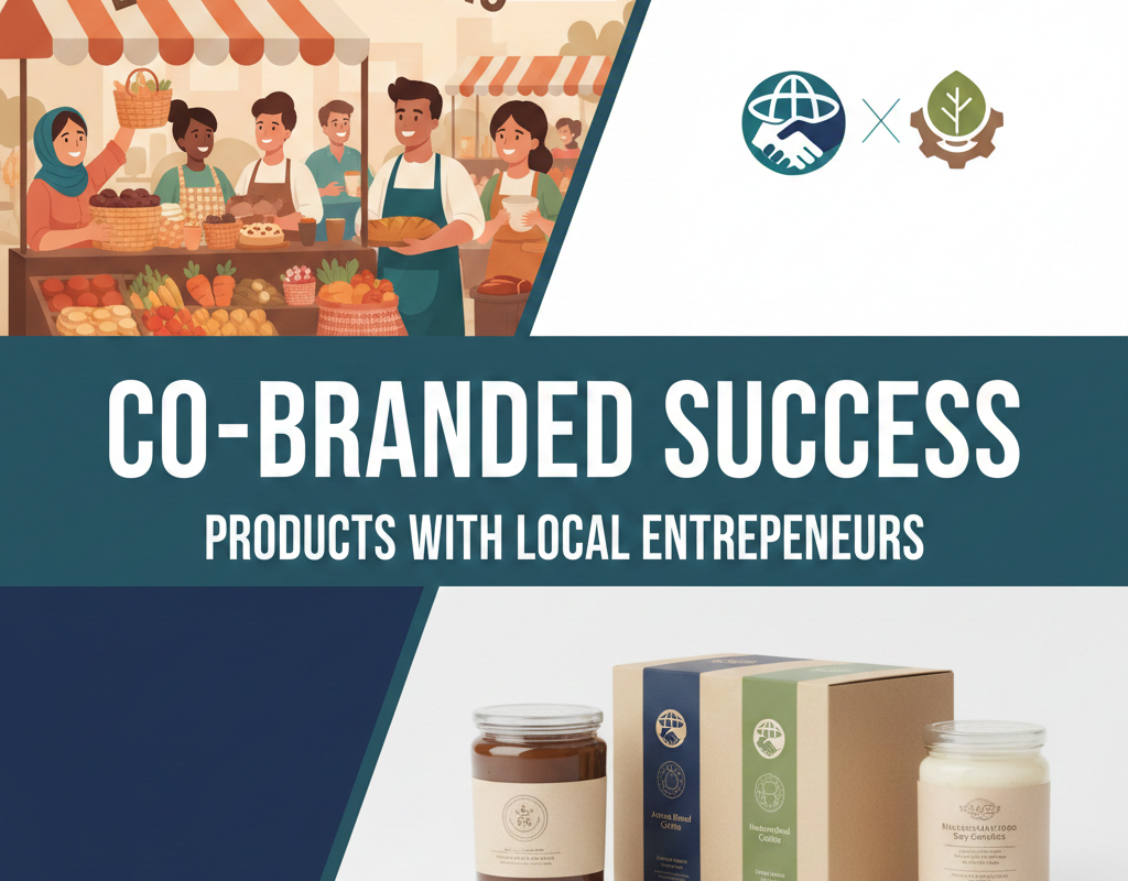 स्थानीय उद्यमियों के साथ उत्पादों का को-ब्रांडिंग