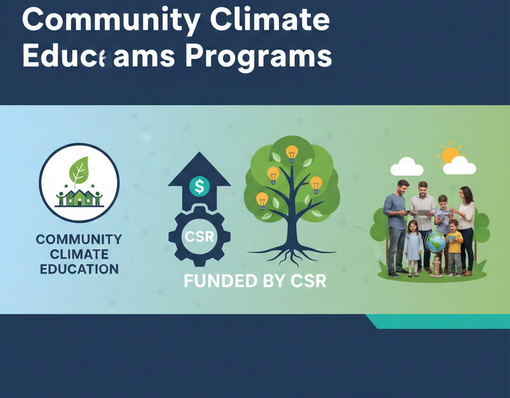 CSR द्वारा वित्तपोषित सामुदायिक जलवायु शिक्षा कार्यक्रम
