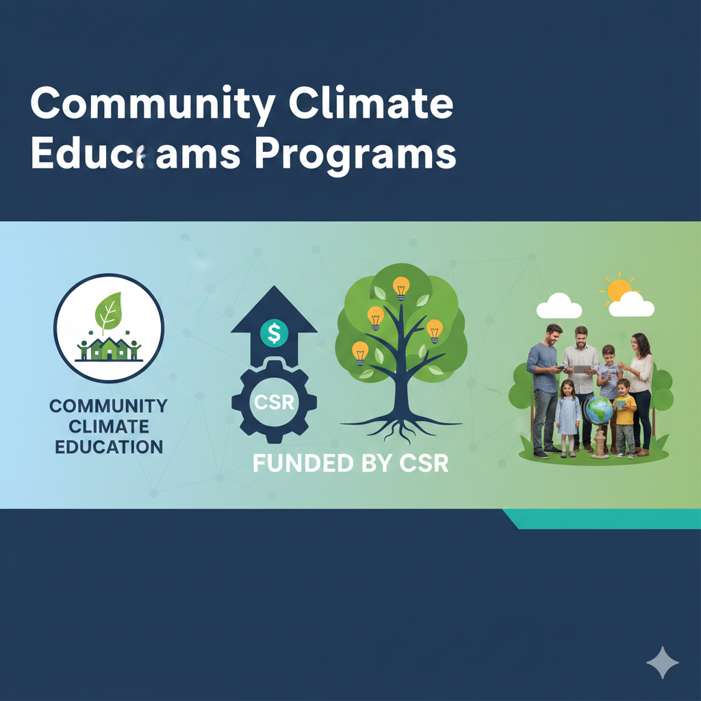 CSR द्वारा वित्तपोषित सामुदायिक जलवायु शिक्षा कार्यक्रम