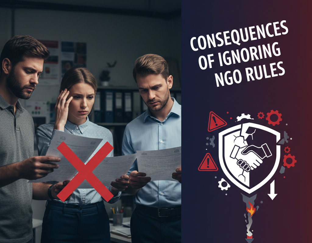 एनजीओ नियमों की अवहेलना के परिणाम