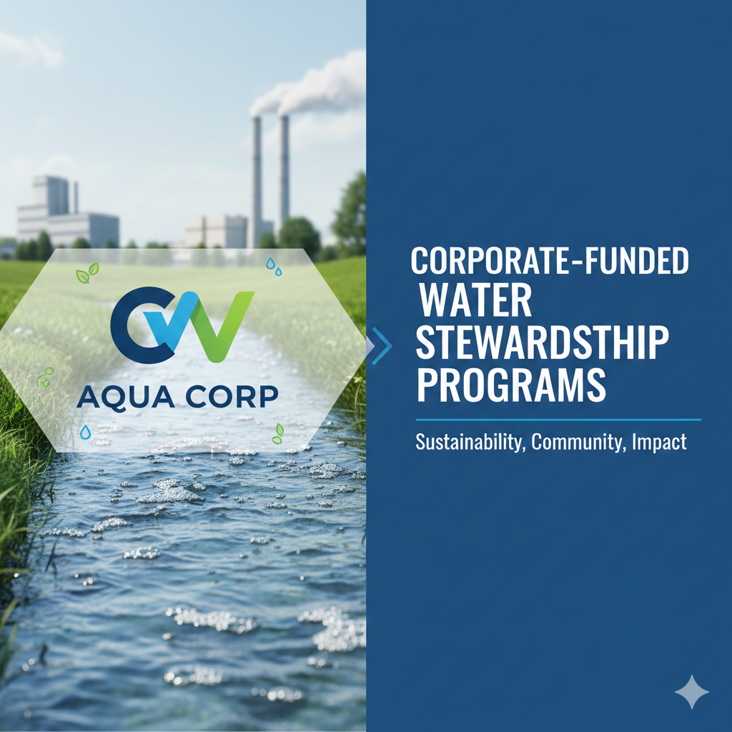 कॉर्पोरेट-वित्तपोषित जल संरक्षण कार्यक्रम