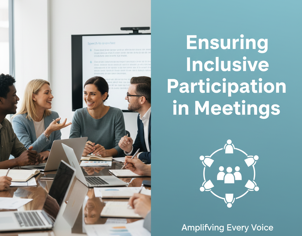 बैठकों में समावेशी भागीदारी सुनिश्चित करना