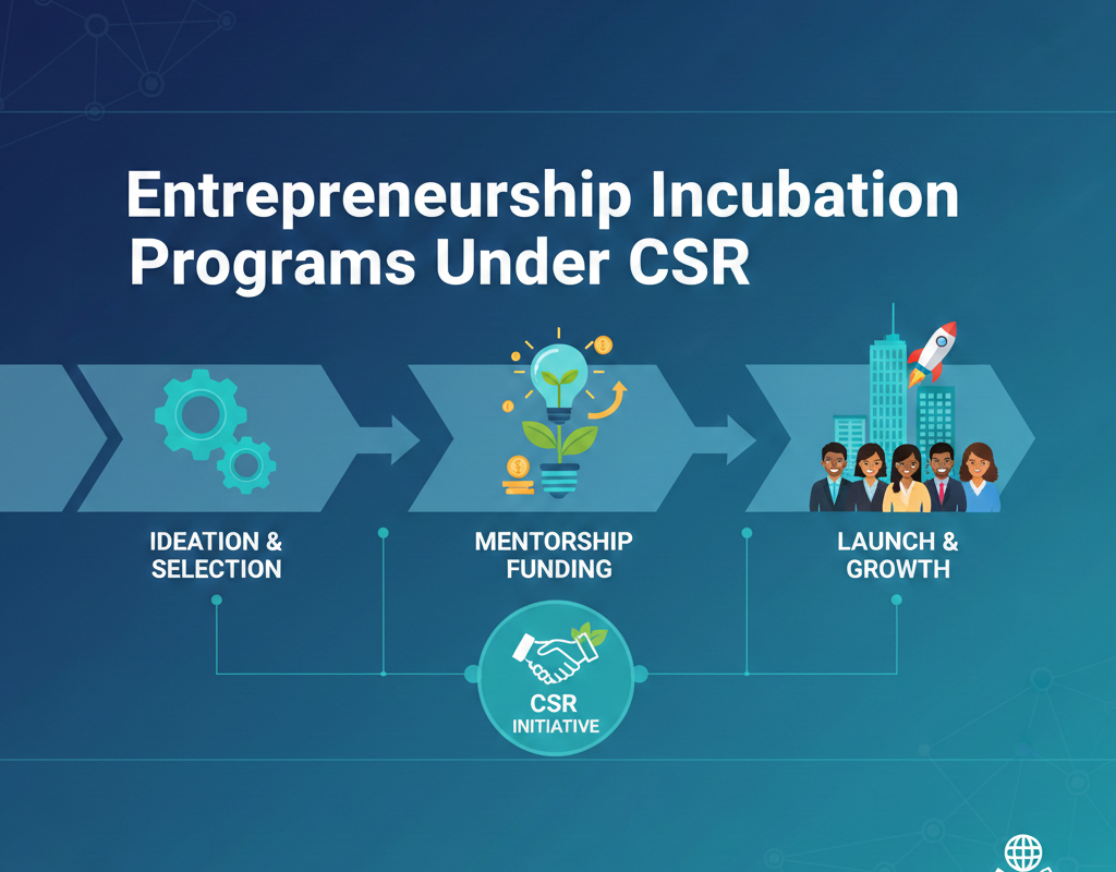 CSR के अंतर्गत उद्यमिता इनक्यूबेशन कार्यक्रम
