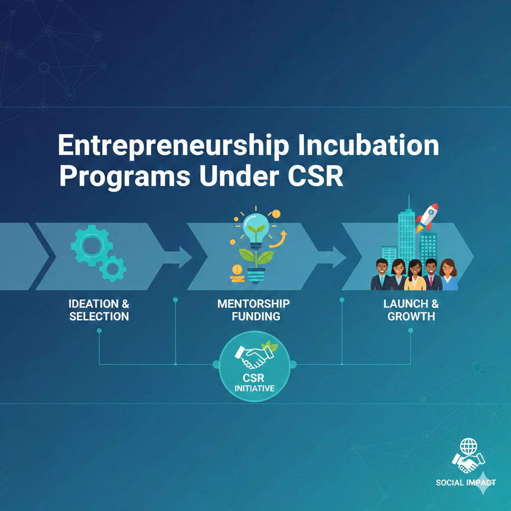 CSR के अंतर्गत उद्यमिता इनक्यूबेशन कार्यक्रम