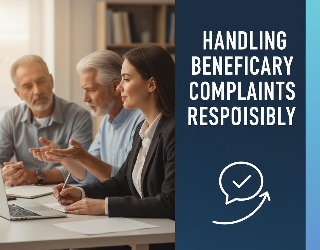 लाभार्थी शिकायतों को जिम्मेदारी से संभालना