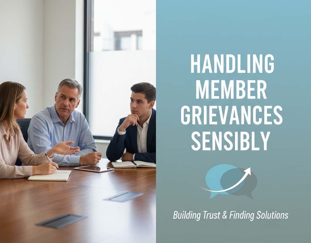 सदस्य शिकायतों का संवेदनशील प्रबंधन