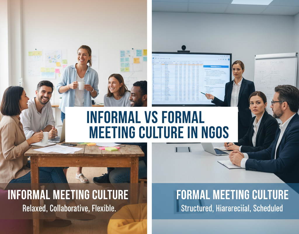 NGOs में अनौपचारिक बनाम औपचारिक बैठक संस्कृति