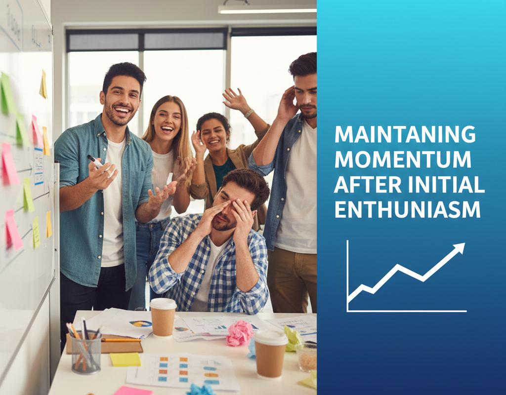 प्रारंभिक उत्साह के बाद गति बनाए रखना