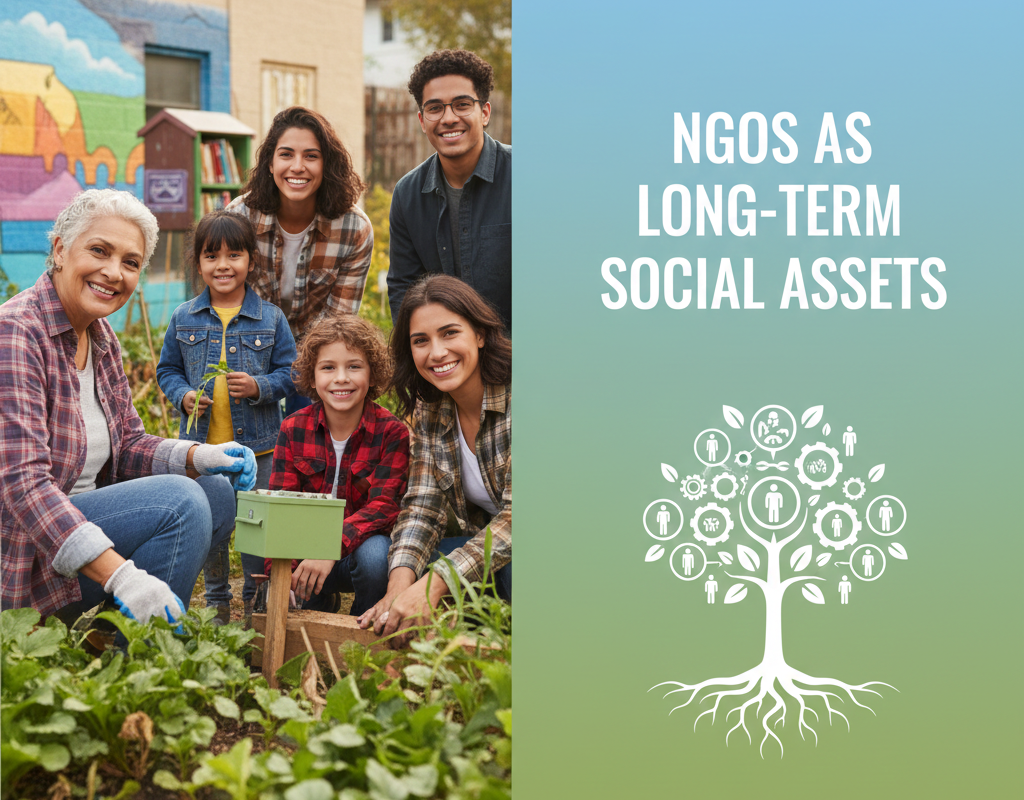 NGOs दीर्घकालिक सामाजिक संपत्ति के रूप में