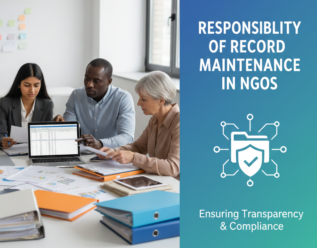 एनजीओ में रिकॉर्ड मेंटेनेंस की जिम्मेदारी