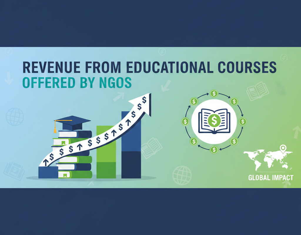 एनजीओ द्वारा संचालित शैक्षिक पाठ्यक्रमों से होने वाली आय