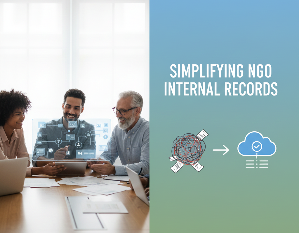 एनजीओ आंतरिक रिकॉर्ड को सरल बनाना