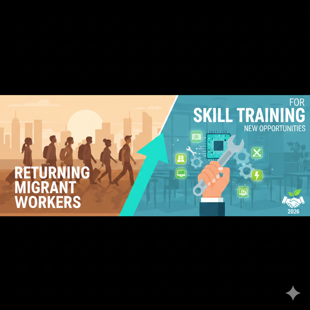 लौटते हुए प्रवासी मजदूरों के लिए कौशल प्रशिक्षण