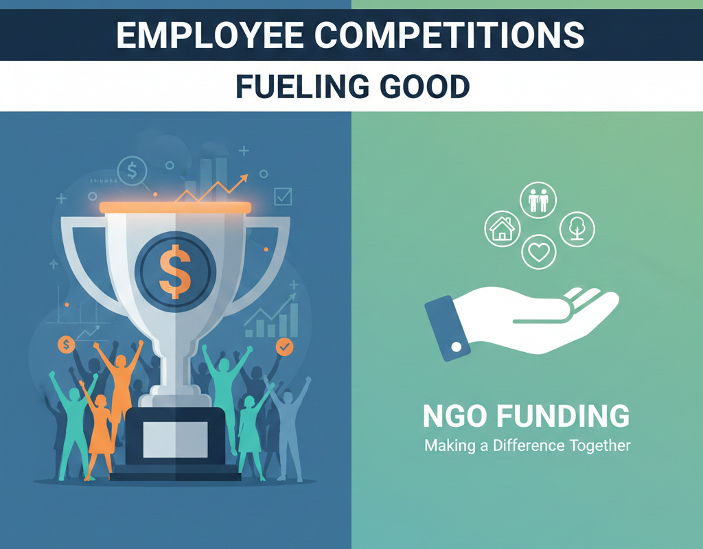 एनजीओ फंडिंग के लिए स्पॉन्सर्ड कर्मचारी प्रतियोगिताएँ