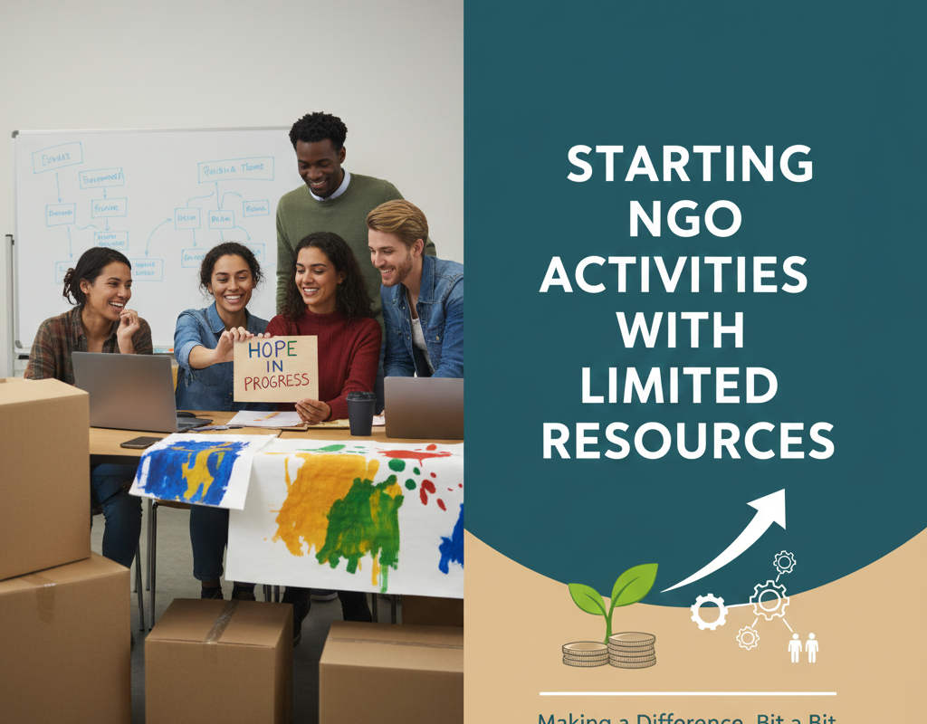 सीमित संसाधनों में एनजीओ गतिविधियाँ शुरू करना