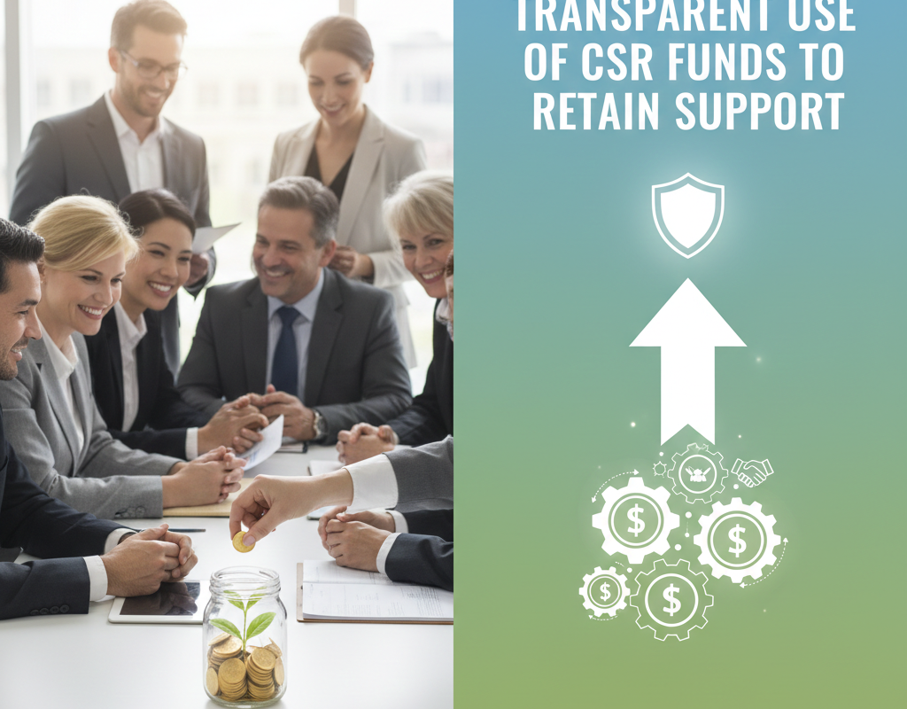 CSR फंड का पारदर्शी उपयोग