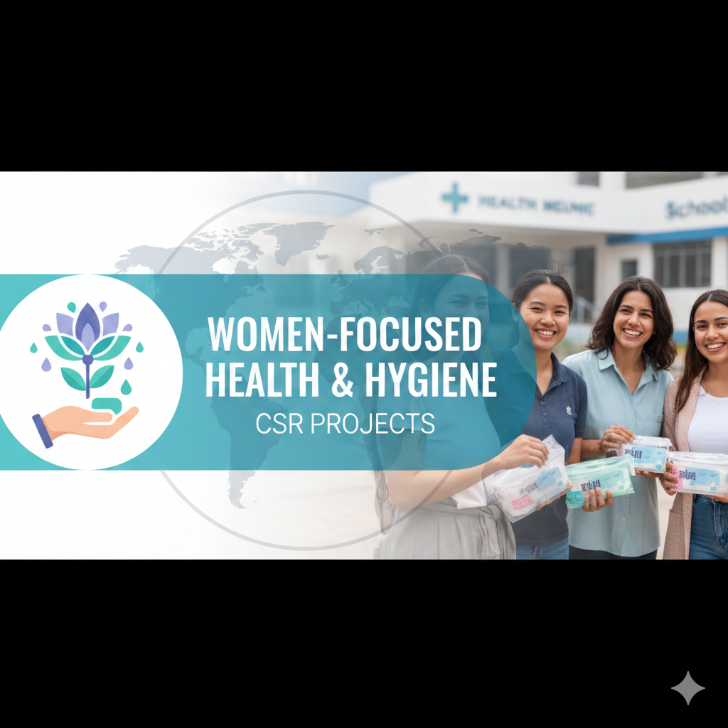 महिला-केंद्रित स्वास्थ्य एवं स्वच्छता CSR परियोजनाएँ