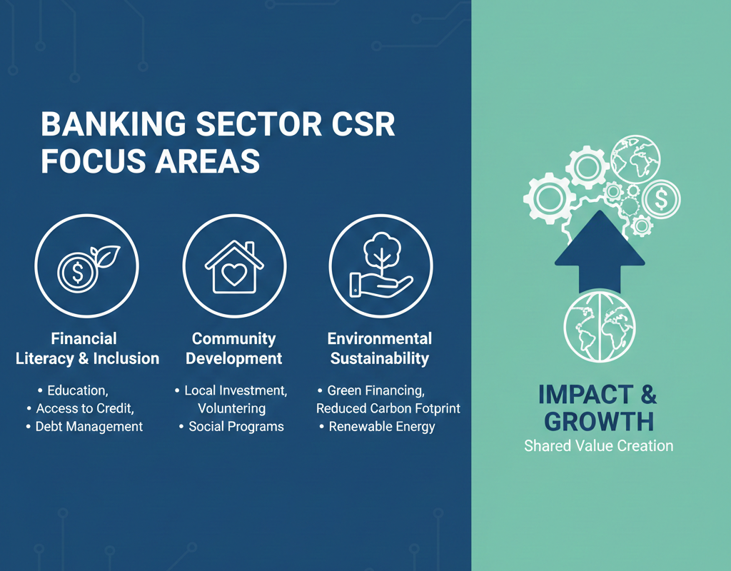 भारत में बैंकिंग सेक्टर CSR के फोकस क्षेत्र