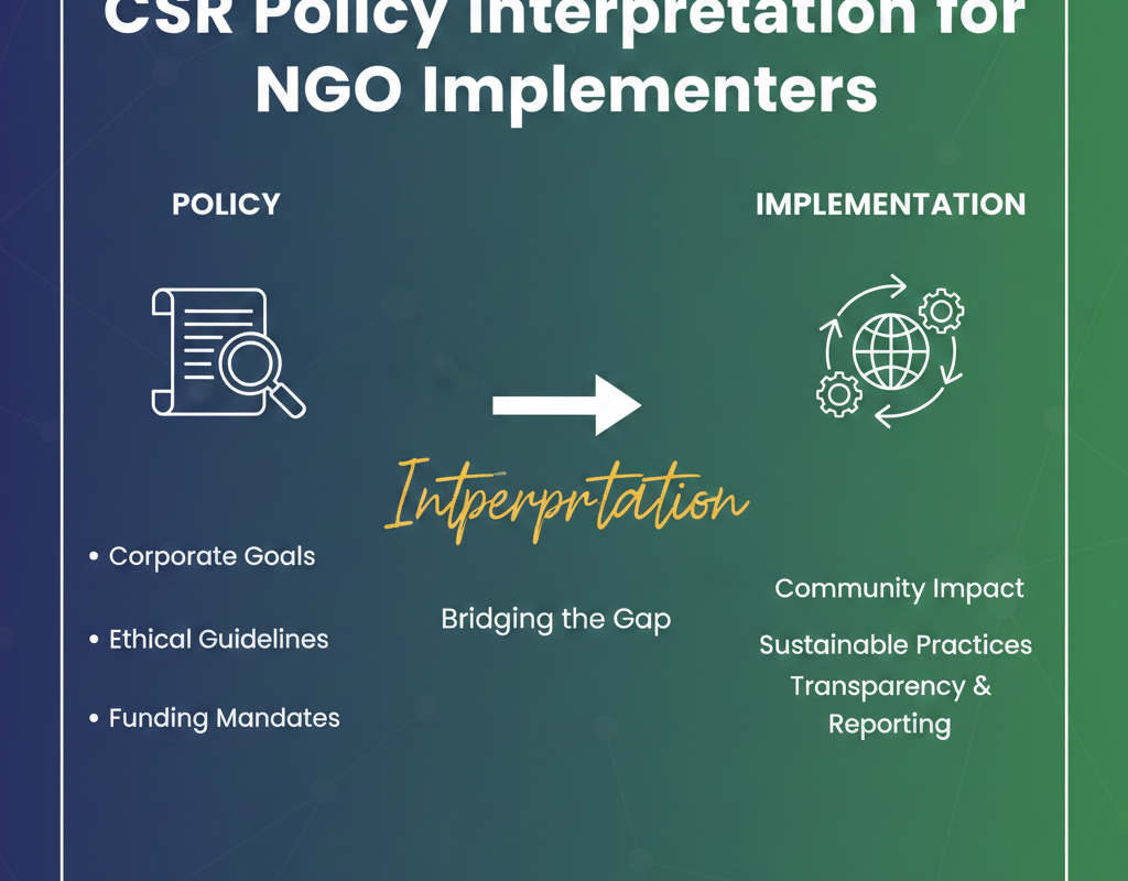 एनजीओ कार्यान्वेताओं के लिए CSR नीति व्याख्या