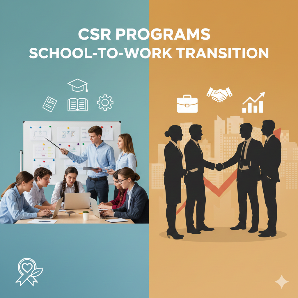 स्कूल से करियर तक संक्रमण में CSR प्रोग्राम
