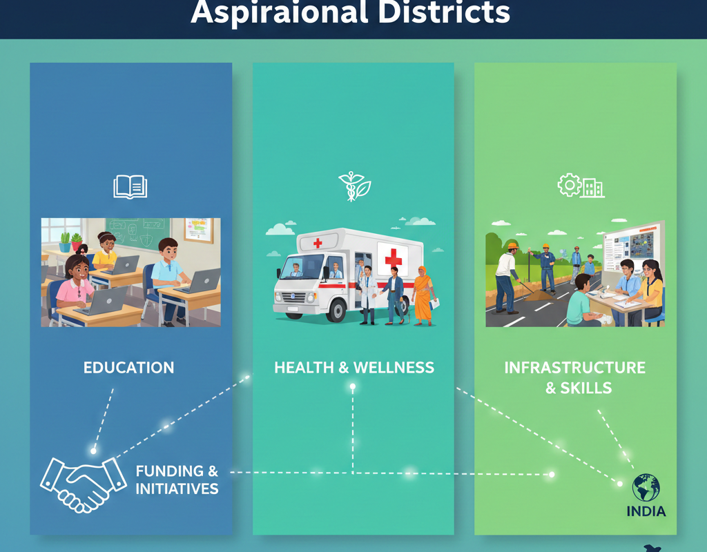 प्रोजेक्ट्स जो आकांक्षी जिलों का समर्थन करते हैं