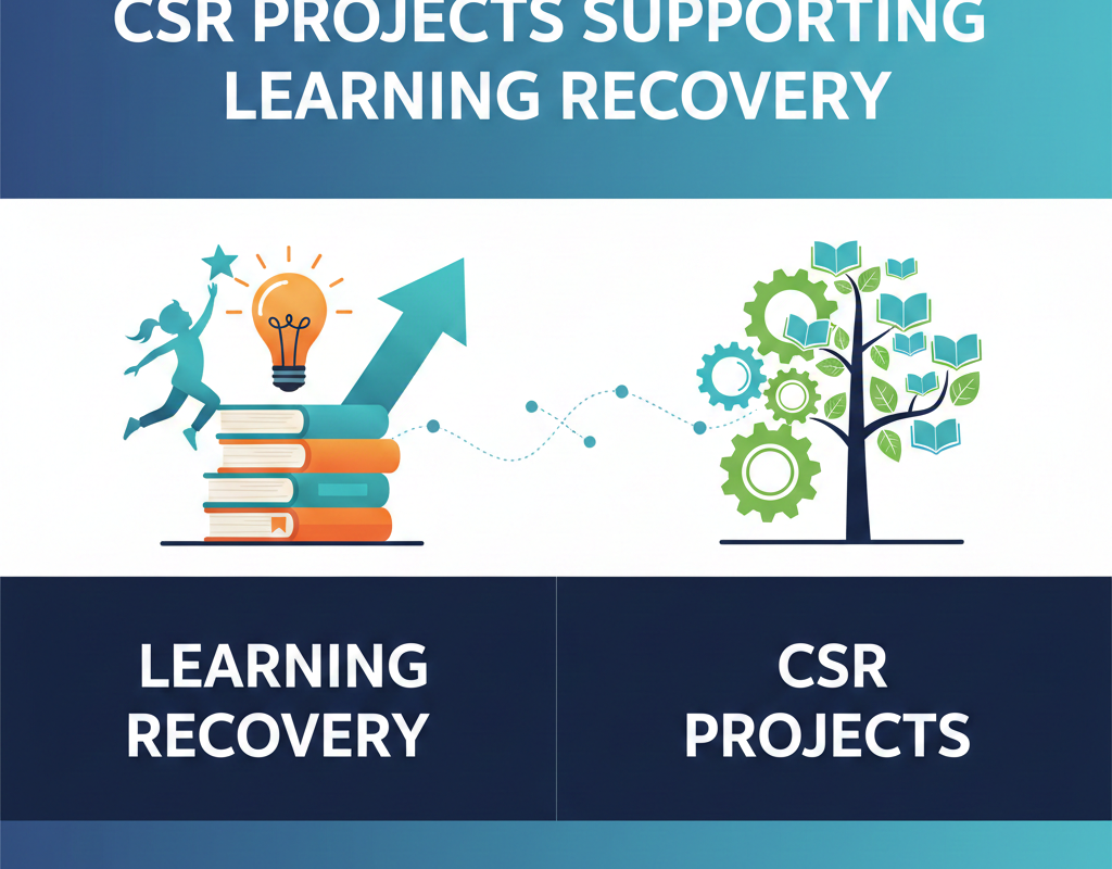 सीएसआर परियोजनाएँ जो लर्निंग रिकवरी को समर्थन देती हैं