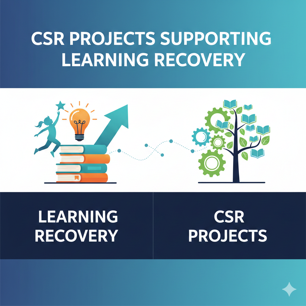 सीएसआर परियोजनाएँ जो लर्निंग रिकवरी को समर्थन देती हैं