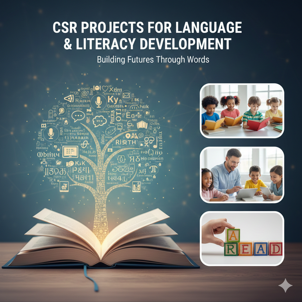 भारत में भाषा एवं साक्षरता विकास के लिए CSR परियोजनाएँ