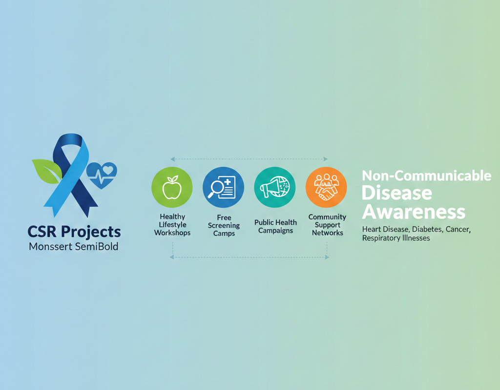 एनसीडी जागरूकता के लिए CSR प्रोजेक्ट्स