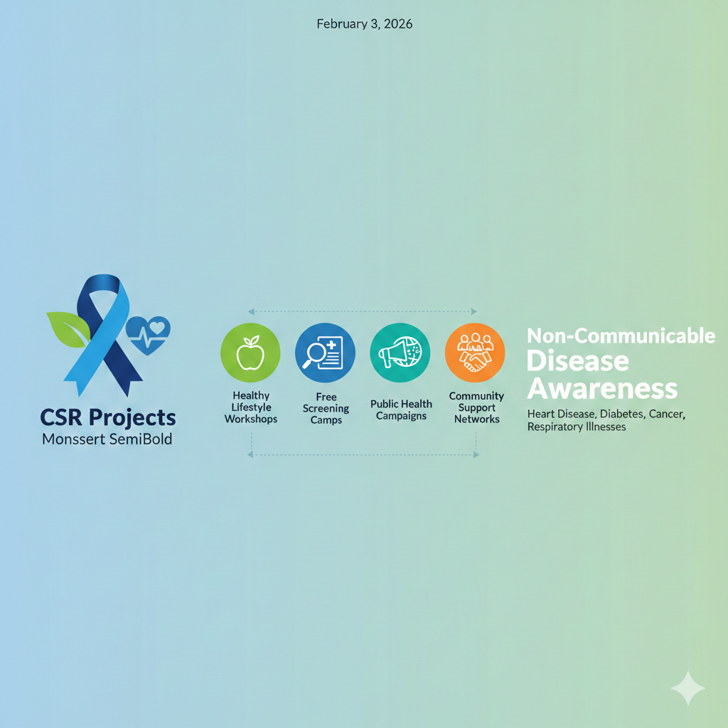 एनसीडी जागरूकता के लिए CSR प्रोजेक्ट्स