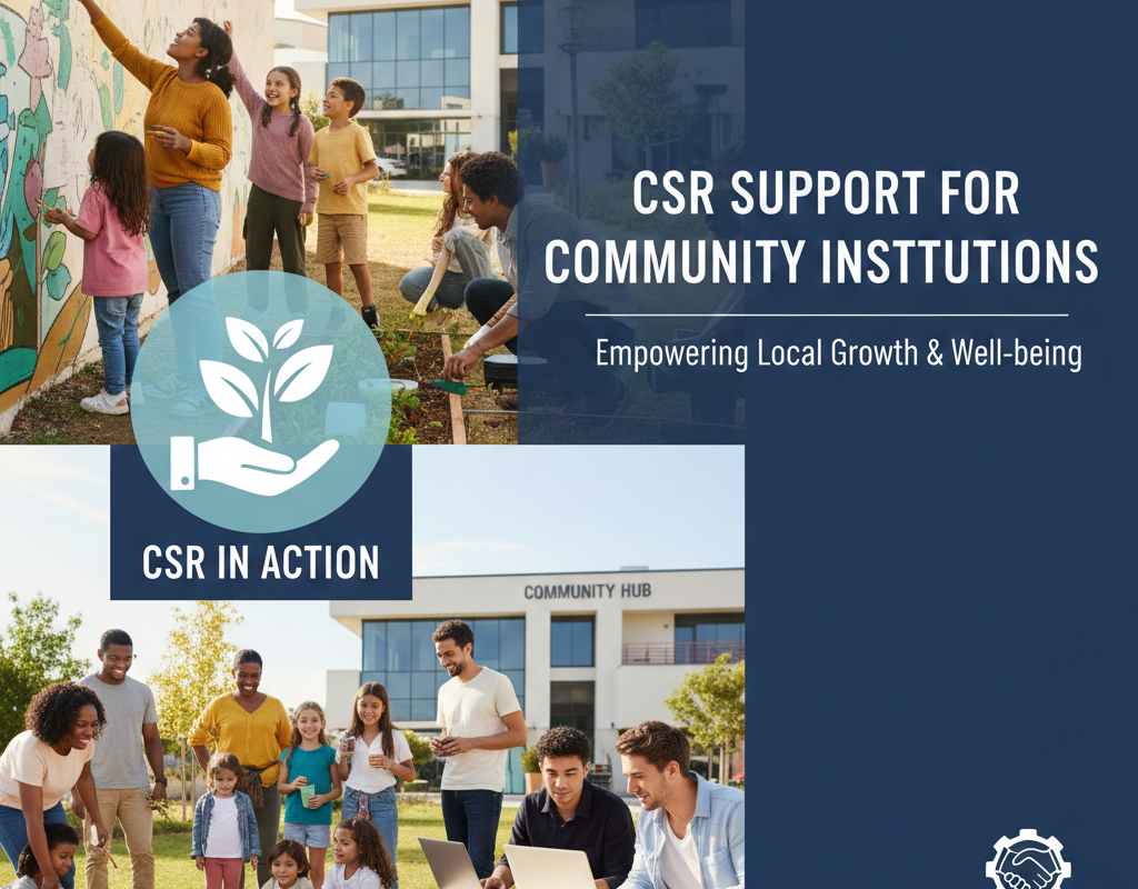 सामुदायिक संस्थानों के लिए CSR समर्थन