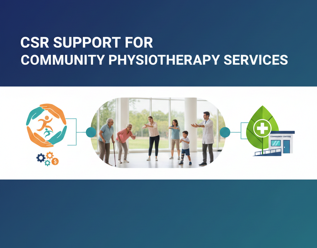 कम्युनिटी फिजियोथेरेपी सेवाओं के लिए CSR समर्थन