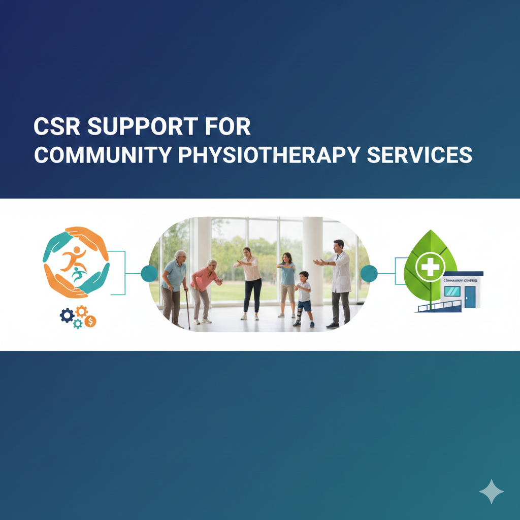 कम्युनिटी फिजियोथेरेपी सेवाओं के लिए CSR समर्थन