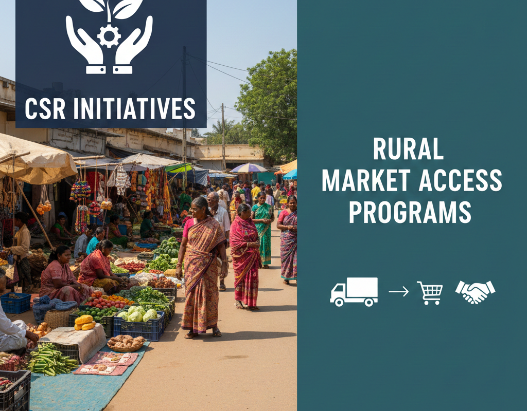 ग्रामीण बाज़ार तक पहुँच कार्यक्रमों के लिए CSR समर्थन