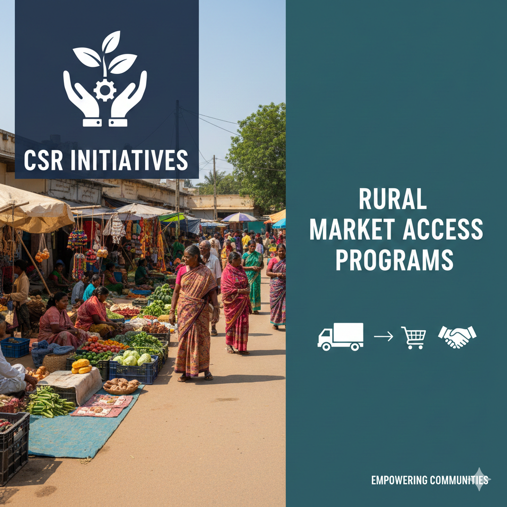 ग्रामीण बाज़ार तक पहुँच कार्यक्रमों के लिए CSR समर्थन