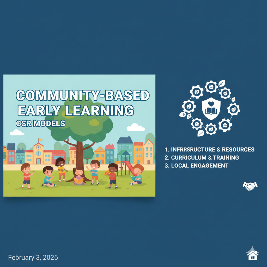 समुदाय-आधारित प्रारंभिक शिक्षा में CSR मॉडल