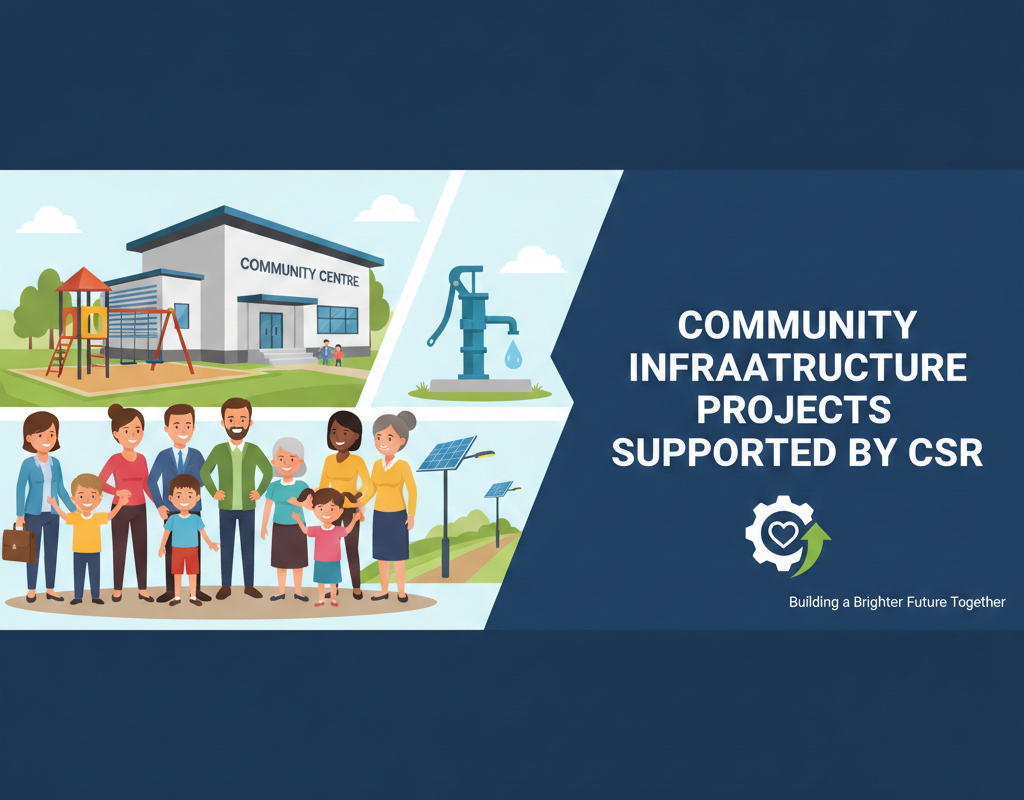 सीएसआर द्वारा समर्थित सामुदायिक अवसंरचना परियोजनाएं