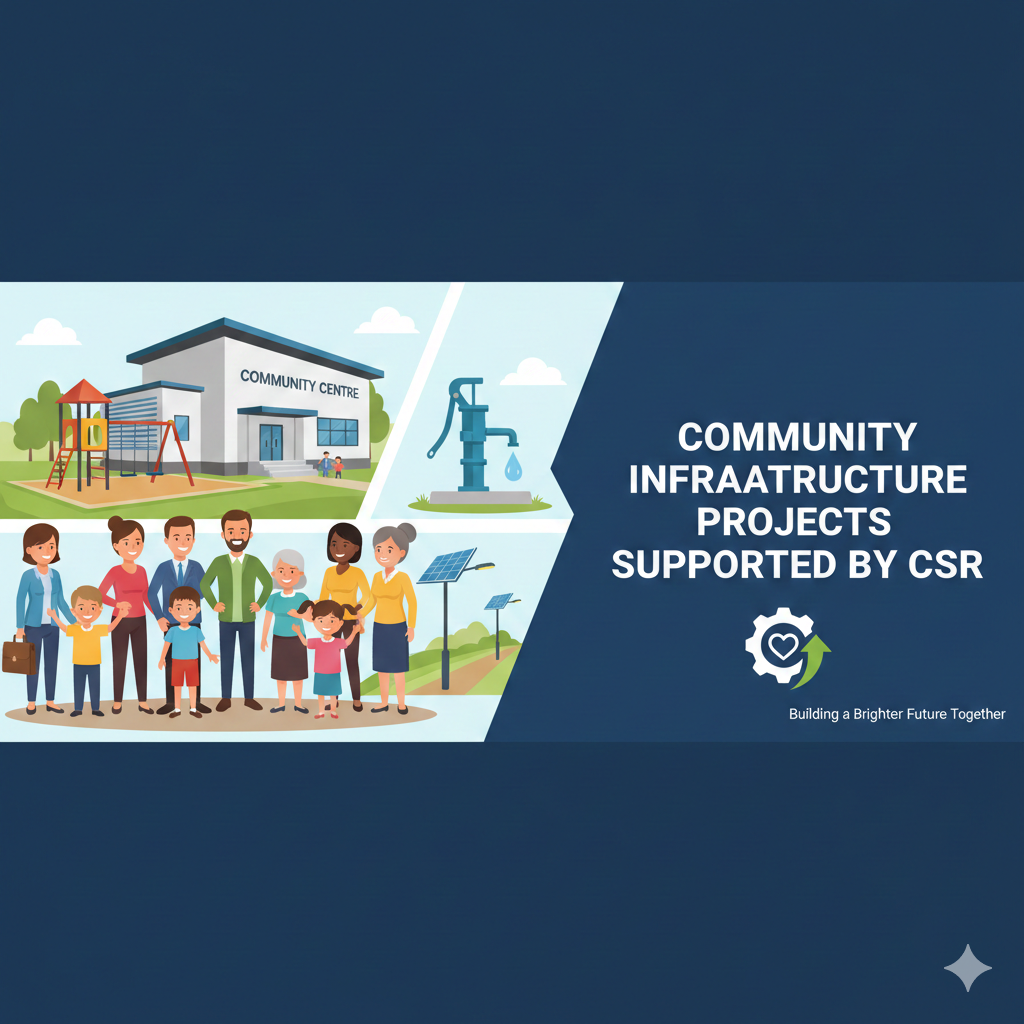 सीएसआर द्वारा समर्थित सामुदायिक अवसंरचना परियोजनाएं