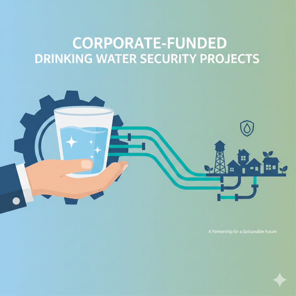 कॉरपोरेट फंडेड पेयजल सुरक्षा परियोजनाएं