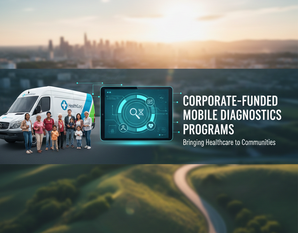 कॉर्पोरेट-फंडेड मोबाइल डायग्नोस्टिक्स प्रोग्राम