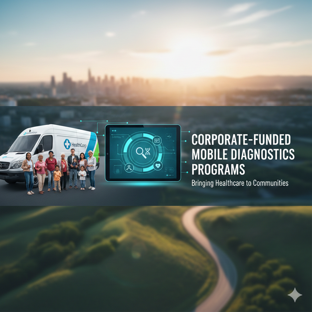 कॉर्पोरेट-फंडेड मोबाइल डायग्नोस्टिक्स प्रोग्राम