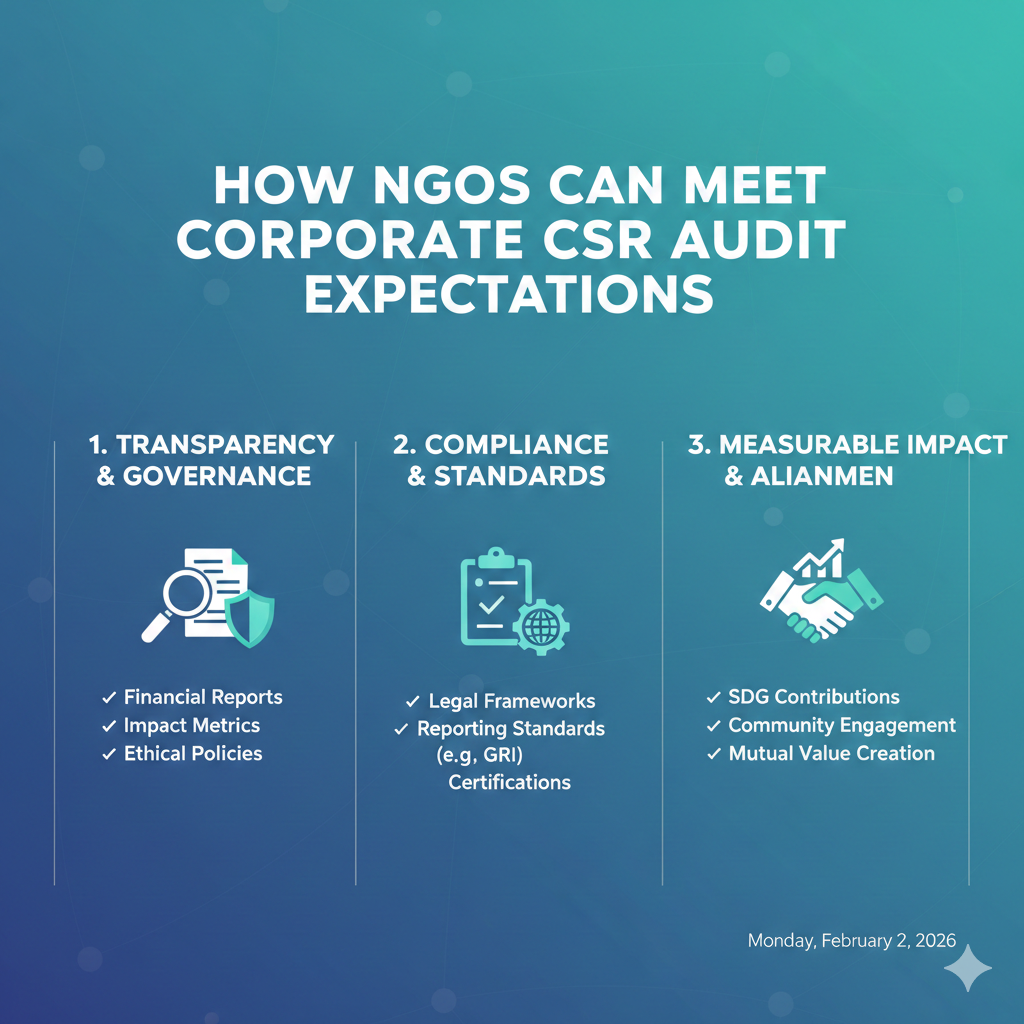 एनजीओ कैसे पूरा करें कॉर्पोरेट CSR ऑडिट