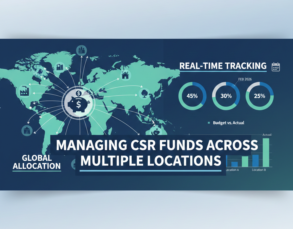 विभिन्न स्थानों पर CSR फंड प्रबंधन